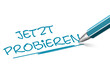 Stift schreiben jetzt probieren