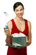 Woman disappointed with gift