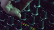 DJ using his mixer table