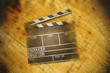 Filmklappe und Film