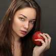 Photo : Woman with apple Woman with apple