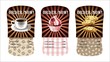 coffee, cupcake and cookies design templates