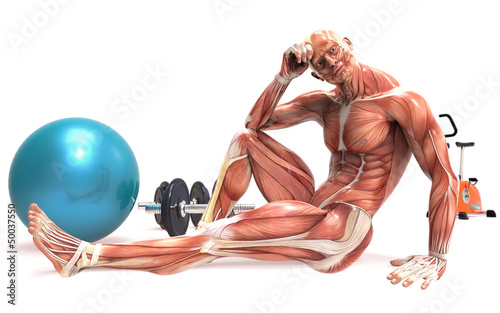 Photo: Cuerpo humano haciendo deporte Cuerpo humano haciendo deporte