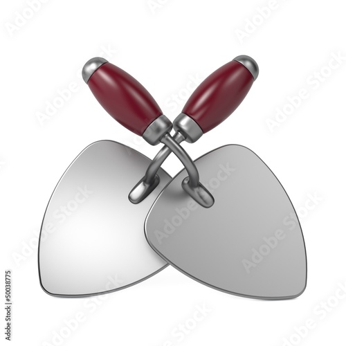 Illustration: Two Construction Trowel. Two Construction Trowel.