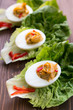 Filled eggs