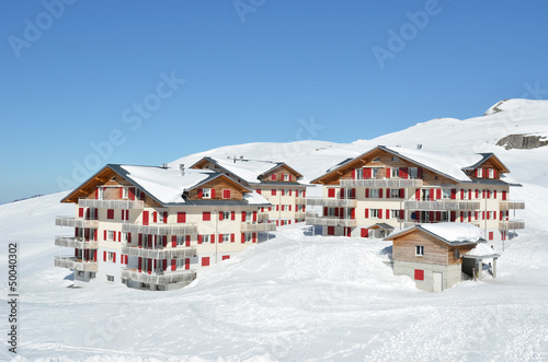 Photo: Holiday cottages in Melchsee-Frutt, Switzerland Holiday cottages in Melchsee-Frutt, Switzerland