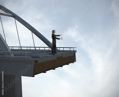 Photo: Blind businessman Blind businessman
