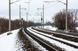 snowy railroad