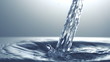 Close up of splash of water. Slow motion.