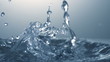 Close up of splash of water. Slow motion.
