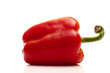 fresh red bell pepper isolated on white