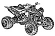 Four-wheel motorbike