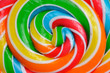 Close-up of colored lollipop