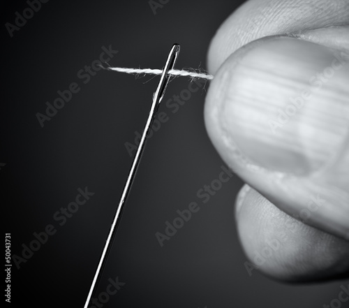 Photo: Thread the needle. Thread the needle.