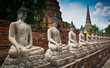 Ancient buddha in Ayutthaya province of Thailand