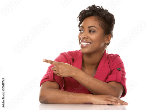 Photo: woman in red woman in red