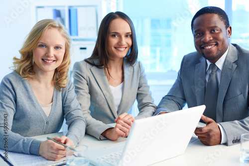 Photo: Team of employees Team of employees