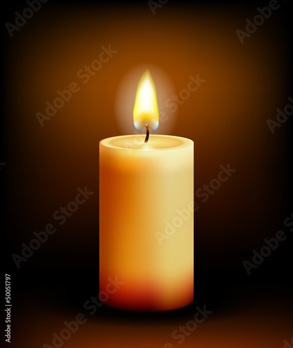 Vector: Church candle light Church candle light