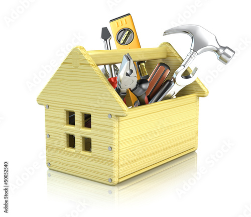 Illustration: House toolbox House toolbox