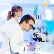 Health care professionals in lab.