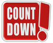!-Schild rot quad COUNTDOWN