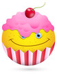 Smiley Vector Illustration - Ice Cream Face