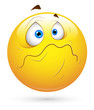 Smiley Vector Illustration - Begin to Cry