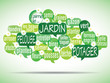 nuage de mots bulles : jardin