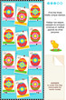 Easter themed visual logic puzzle