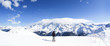 Winter ski panorama