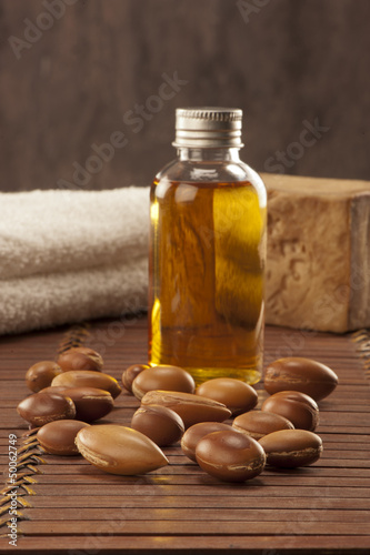 Photo: seeds of argan with light and soap seeds of argan with light and soap