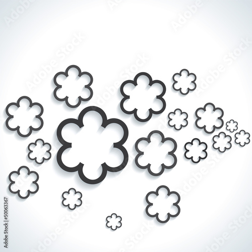 Vector: Abstract flower Paper Graphics background vector Abstract flower Paper Graphics background vector