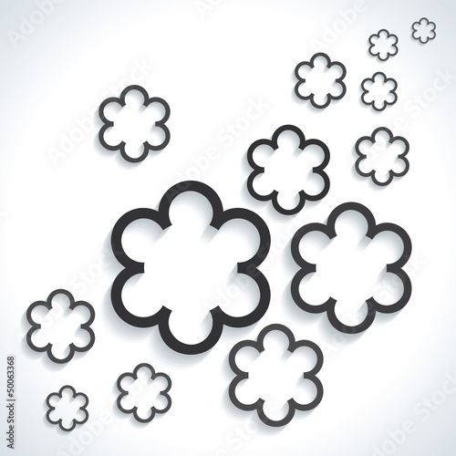 Vector: Abstract flower Paper Graphics background vector Abstract flower Paper Graphics background vector