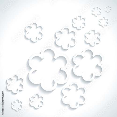 Vector: Abstract flower Paper Graphics background vector Abstract flower Paper Graphics background vector