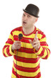 Comedian is performing stand up show
