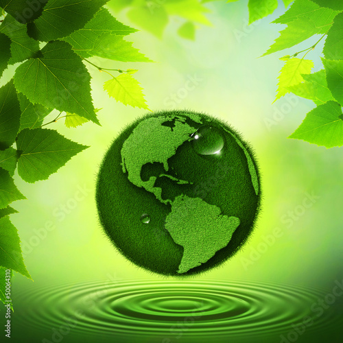 Photo: Green Earth. Abstract environmental backgrounds Green Earth. Abstract environmental backgrounds
