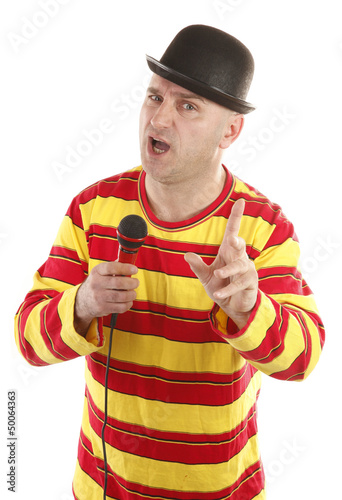 Photo: Comedian is performing stand up show Comedian is performing stand up show