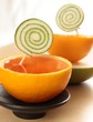 Foto: orange jelly and fruits orange jelly and fruits
