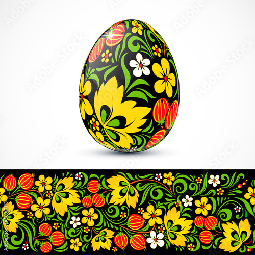 Vector: Traditional ornate easter eggs sticker design Traditional ornate easter eggs sticker design