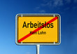 Schild Arbeitslos © Matthias Buehner