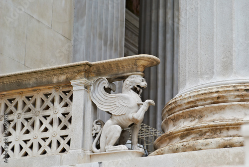 Photo: Statue of griffin of parliament Vienna Austria Statue of griffin of parliament Vienna Austria