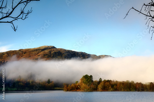 Photo: Grasmere on a misty winter morning. Grasmere on a misty winter morning.