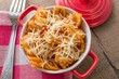 Farfalles en sauce tomate.
