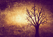 tree on textured background
