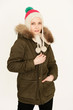 attraktive Dame im Winterlook