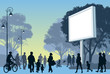 Vector: Walking people Walking people