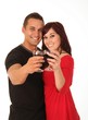 Photo: Attractive Wine Drinking Couple Attractive Wine Drinking Couple