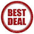 Grunge Stempel rot rund BEST DEAL
