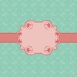Template frame design for greeting card .