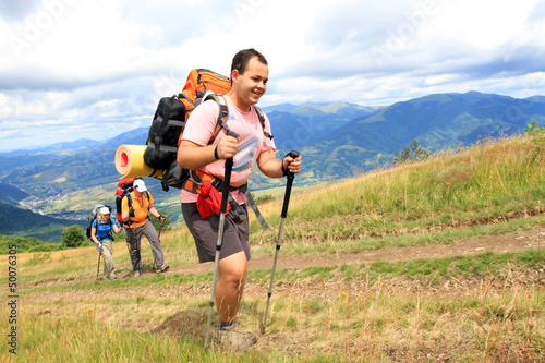 Photo: Summer hiking in the mountains. Summer hiking in the mountains.